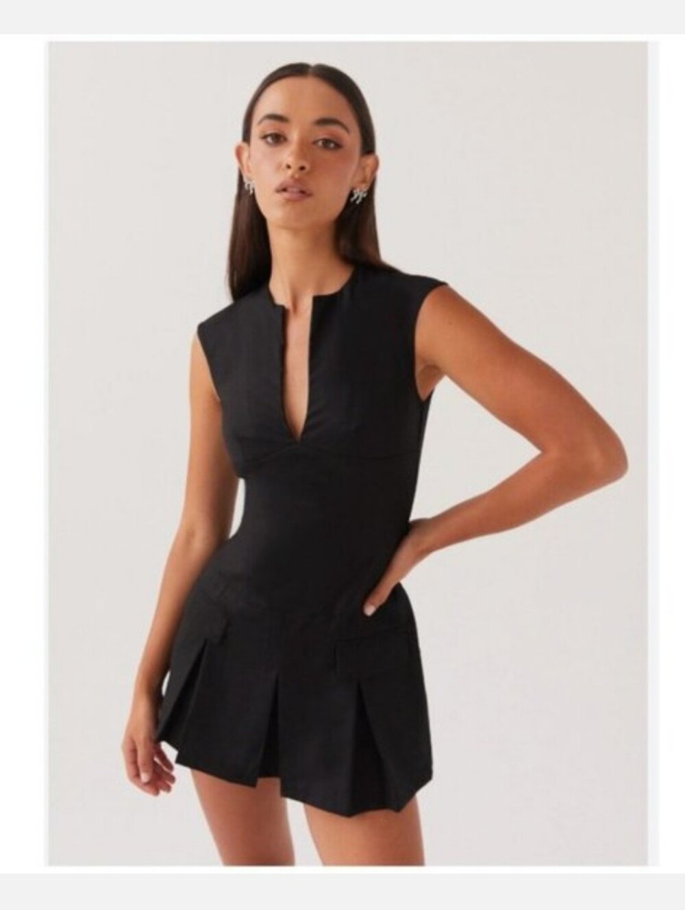 Peppermayo Cassia Mini Black Dress